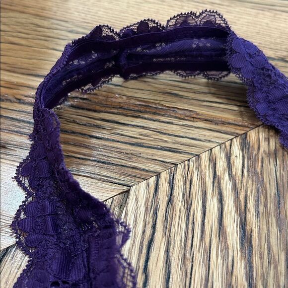 Intimately Free People Medium Purple Lace Halter Bralette Bra - Picture 3 of 6